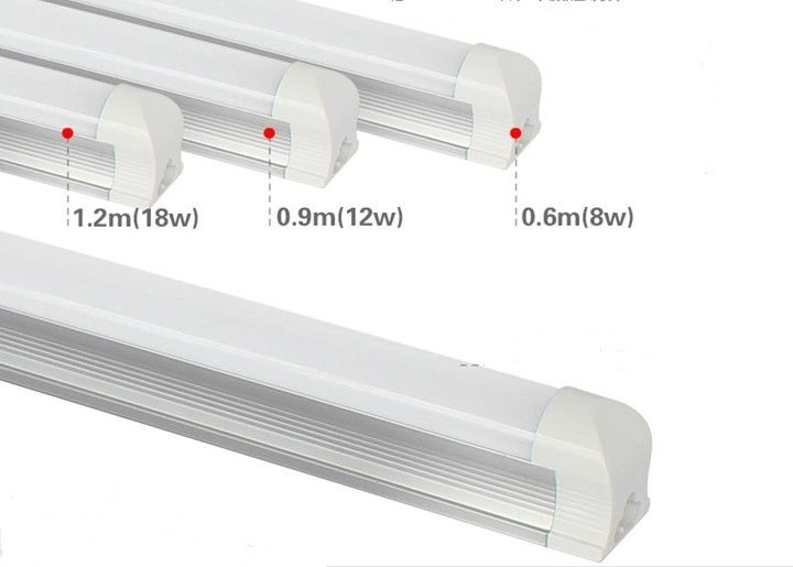9 Watt Integrated 600mm 2ft T8 Led Tube Light CE RoHS , 110 Lm/W