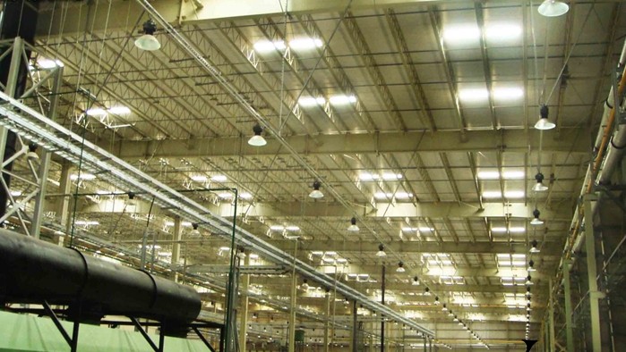 Gyms Garages 100W Waterproof Led High Bay Lights Super Bright With CE RoHS