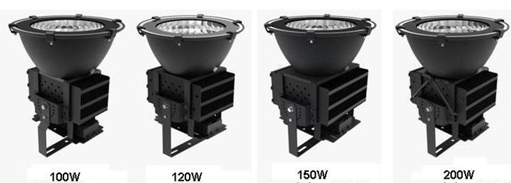 120w Outdoor LED High Bay Lights 85V - 265V AC High Efficiency Cooling